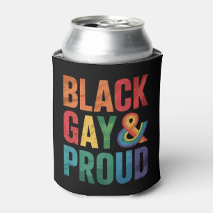 Rafraîchisseur Pour Canette Noirs gays et fiers LGBTQ Noirs queer