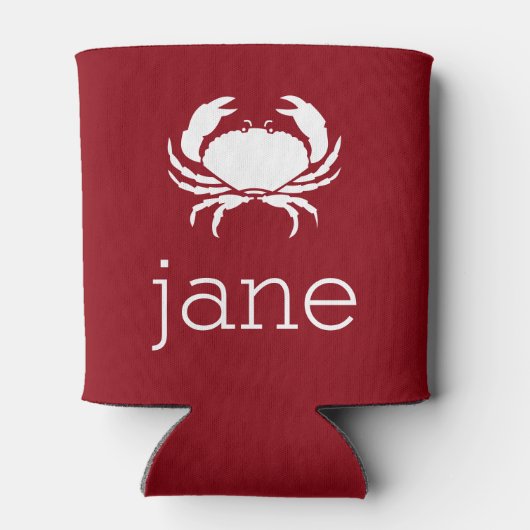 Rafraîchisseur Pour Canette Nom Avec Crabe (Dos)