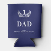 Rafraîchisseur Pour Canette Nom bleu marine du père (Devant)