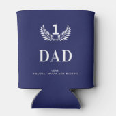 Rafraîchisseur Pour Canette Nom bleu marine du père (Dos)