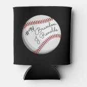 Rafraîchisseur Pour Canette Nom Customisé de baseball signé (Devant)