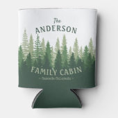 Rafraîchisseur Pour Canette Nom de famille Cabine Emplacement Pine Tree Forest (Devant)