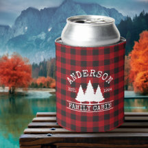 Nom de famille du cabine Red Buffalo Plaid