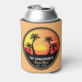 Rafraîchisseur Pour Canette Nom de famille House Beach Retro Sunset Souvenirs  (Can Dos)