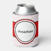 Rafraîchisseur Pour Canette Nom de famille Red Dots (Can devant)