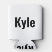 Rafraîchisseur Pour Canette Nom de Kyle Mens, (Dos)