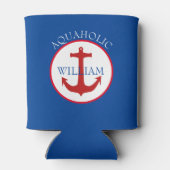 Rafraîchisseur Pour Canette Nom de l'ancre à thème nautique (Dos)