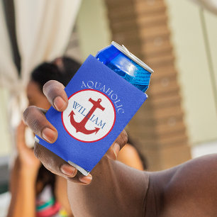 Rafraîchisseur Pour Canette Nom de l'ancre à thème nautique