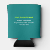 Rafraîchisseur Pour Canette Nom de l'entreprise et logo Turquoise peut refroid (Dos)