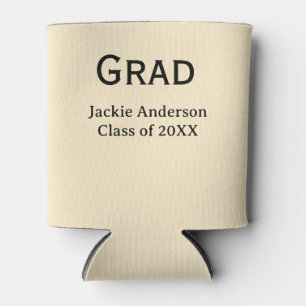 Rafraîchisseur Pour Canette Nom de lettre gras diplômé promotion 20XX pastel j