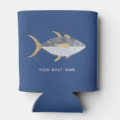 Rafraîchisseur Pour Canette Nom du bateau de pêche au thon (Dos)