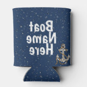 Rafraîchisseur Pour Canette Nom du bateau et gouttelettes d'eau peuvent refroi (Dos)