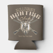 Rafraîchisseur Pour Canette Nom du chasseur sur mesure Deer Trophy Rifle Hunte (Dos)