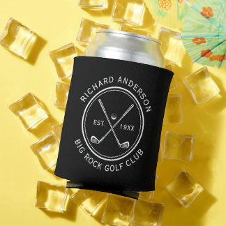 Rafraîchisseur Pour Canette Nom élégant de club de golf personnalisé