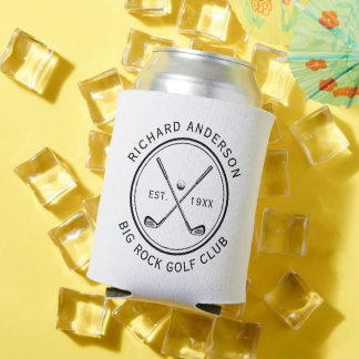 Rafraîchisseur Pour Canette Nom élégant de club de golf personnalisé