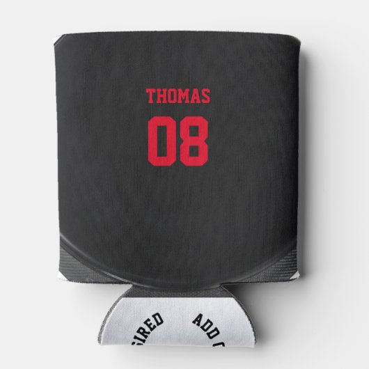 Rafraîchisseur Pour Canette Nom et numéro de hockey Personnalisé Can Cooler (Dos)