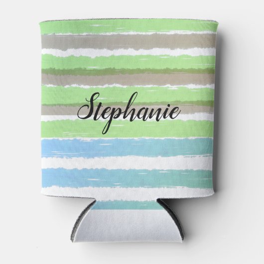 Rafraîchisseur Pour Canette Nom Gris Vert Bleu Eau Bleu Bleu (Devant)