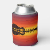 Rafraîchisseur Pour Canette Nom guitariste orange moderne Aquarelle (Can devant)