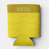 Rafraîchisseur Pour Canette Nom personnalisable Wattle Australian Dreamtime (Dos)