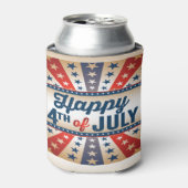 Rafraîchisseur Pour Canette Nom personnalisé 4 juillet en bas (Can devant)