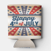 Rafraîchisseur Pour Canette Nom personnalisé 4 juillet en bas (Dos)