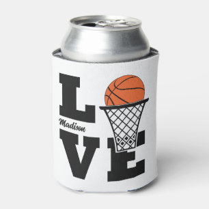 Rafraîchisseur Pour Canette Nom personnalisé Basketball Love