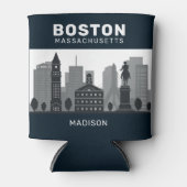 Rafraîchisseur Pour Canette Nom personnalisé Boston Massachusetts (Devant)
