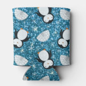 Rafraîchisseur Pour Canette Nom personnalisé ciel bleu parties scintillant pin (Dos)