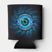 Rafraîchisseur Pour Canette Nom personnalisé Cyber Circuit Eye (Dos)