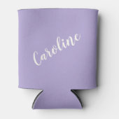 Rafraîchisseur Pour Canette Nom personnalisé de script rose lavande pour maria (Devant)