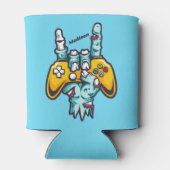 Rafraîchisseur Pour Canette Nom personnalisé Gamer Zombie (Dos)