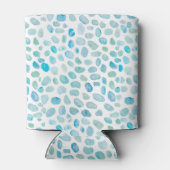 Rafraîchisseur Pour Canette Nom personnalisé Monogramme Verre de mer (Dos)