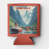 Rafraîchisseur Pour Canette Nom personnalisé Norvège (Devant)