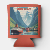 Rafraîchisseur Pour Canette Nom personnalisé Norvège (Dos)