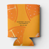 Rafraîchisseur Pour Canette Nom personnalisé Orange Slice Bachelorette Can Coo (Dos)