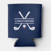 Rafraîchisseur Pour Canette Nom personnalisé Red White Blue Golf (Devant)