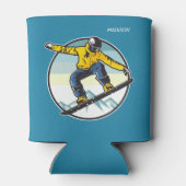 Rafraîchisseur Pour Canette Nom personnalisé SNOWBOARDER (Dos)