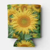 Rafraîchisseur Pour Canette Nom personnalisé Sunflower (Dos)