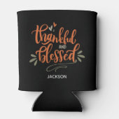 Rafraîchisseur Pour Canette Nom personnalisé Thanksgiving (Dos)