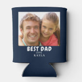 Rafraîchisseur Pour Canette Nom photo du meilleur père moderne (Dos)