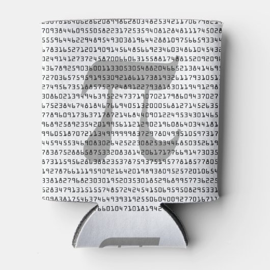 Rafraîchisseur Pour Canette Nombreux chiffres de Pi Mathematical Constante (Devant)