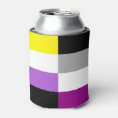 Rafraîchisseur Pour Canette Nonbinary Asexual Dual Pride Flag (Can devant)