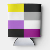 Rafraîchisseur Pour Canette Nonbinary Asexual Dual Pride Flag (Devant)
