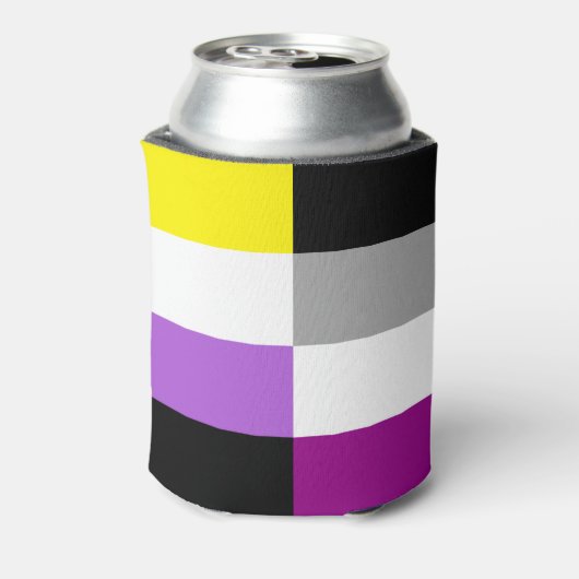 Rafraîchisseur Pour Canette Nonbinary Asexual Dual Pride Flag (Can Dos)