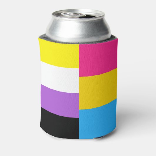 Rafraîchisseur Pour Canette Nonbinary Pansexual Dual Pride Flag (Can Dos)