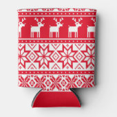 Rafraîchisseur Pour Canette Nordic Reindeer Ugly Christmas Sweat Party (Devant)