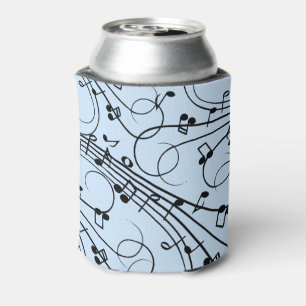 Rafraîchisseur Pour Canette Notes de musique fantaisie Bleu