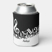 Rafraîchisseur Pour Canette Notes musicales personnalisées blanches mélangées  (Can Dos)