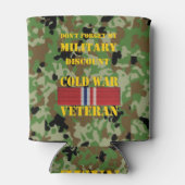 RAFRAÎCHISSEUR  POUR CANETTE N'OUBLIE PAS MA RÉDUCTION MILITAIRE (Dos)