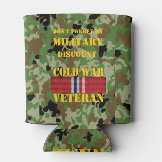 RAFRAÎCHISSEUR  POUR CANETTE N'OUBLIE PAS MA RÉDUCTION MILITAIRE (Dos)